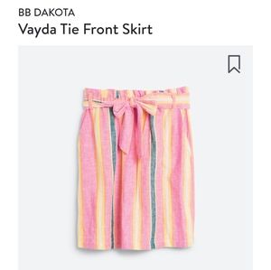 Colorful Tie Waist Skirt